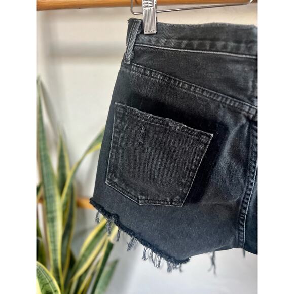 GRLFRND Karolina Denim Shorts in Blackhearts - Picture 6 of 9